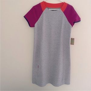 Title Nine Women’s Unconventional Gray Colorblock Dress Womens Size S